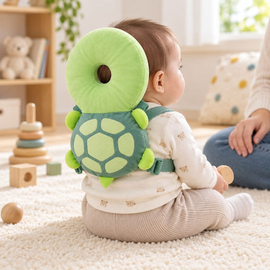 Velve Protecție pentru Cap din Material Textil în Culoare Verde