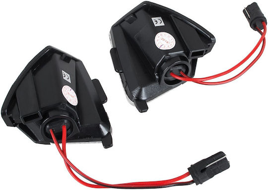 VW Eos Golf V VI Plus Jetta III Passat B5 B6 Sharan Skoda Superb Becuri Auto LED Oglindă Iluminare Set 2 Bucăți