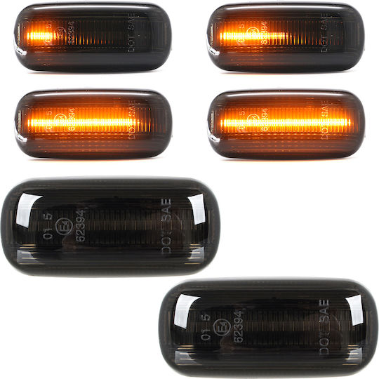 Audi A4 B7 04-08 Led Side Indicator Smoked Dynamic 2 Pcs Set
