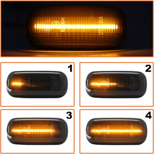 Audi A3 8p 03-08 Led Side Indicator Smoked Dynamic 2 Pcs Set
