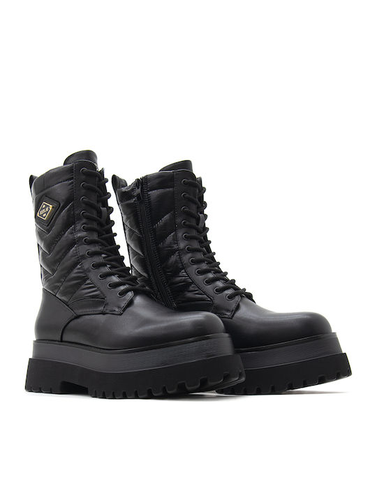 Women's Ankle Boots with Platform Black