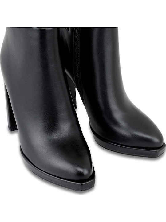 Women's Ankle Boots with High Heel Black