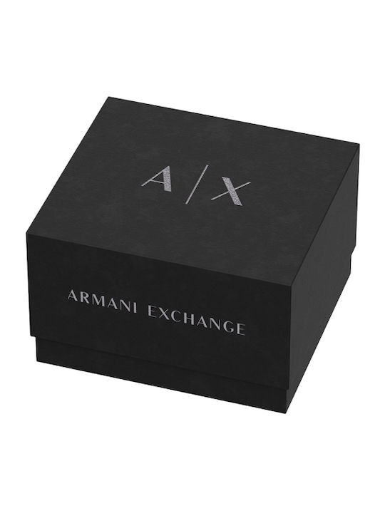 Armani Exchange Set Ceas Dama Cronograf Cu Baterie Cu Brățară Din Oțel Steel