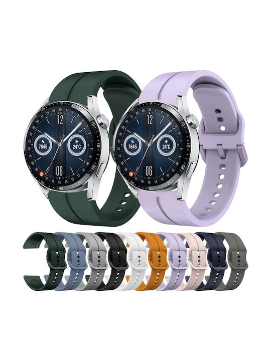 Gummi-Armband Grau 42mm