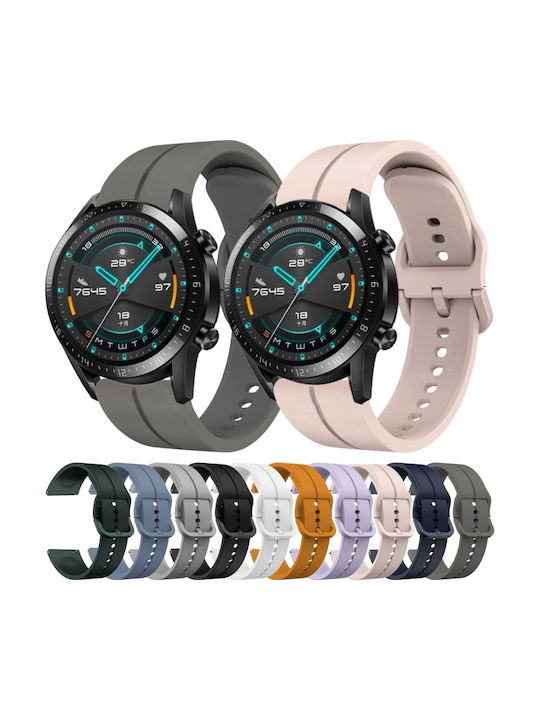 Gummi-Armband Weiß 42mm