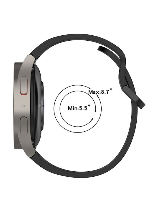 Gummi-Armband Weiß 42mm