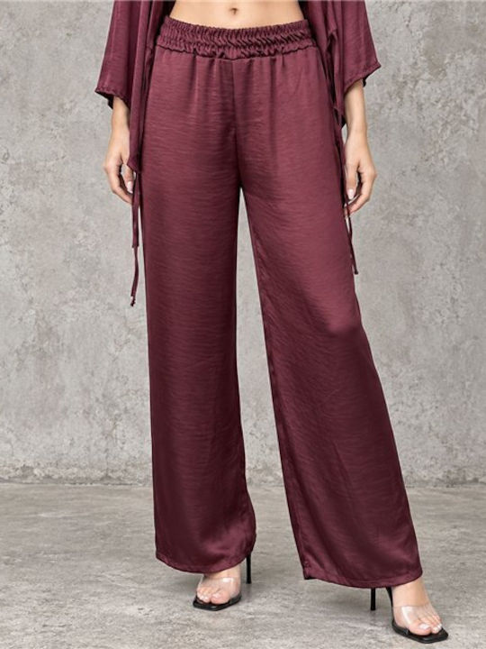 Damen Burgunder Set mit Hose