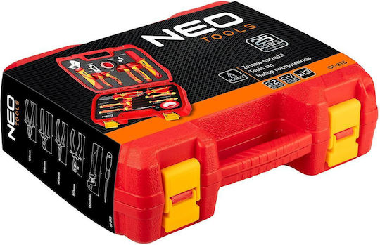 Neo Tools Куфарче с 13 Инструмента за Електротехници