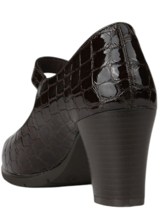 Pantofi cu toc Maro