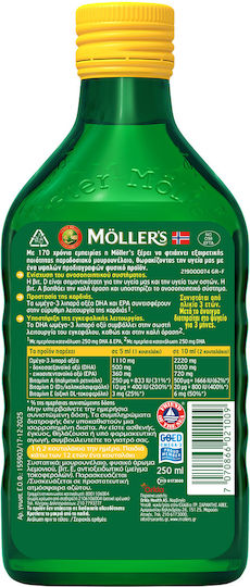 Möller’s Масло От Черен Дроб На Треска Вкус Лимон 250ml