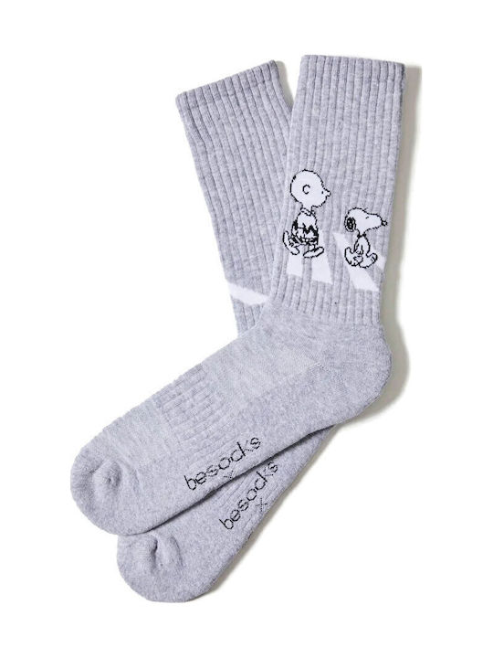 Besocks Κάλτσες με Σχέδια Γκρι Besocks Κάλτσες με Σχέδια Γκρι