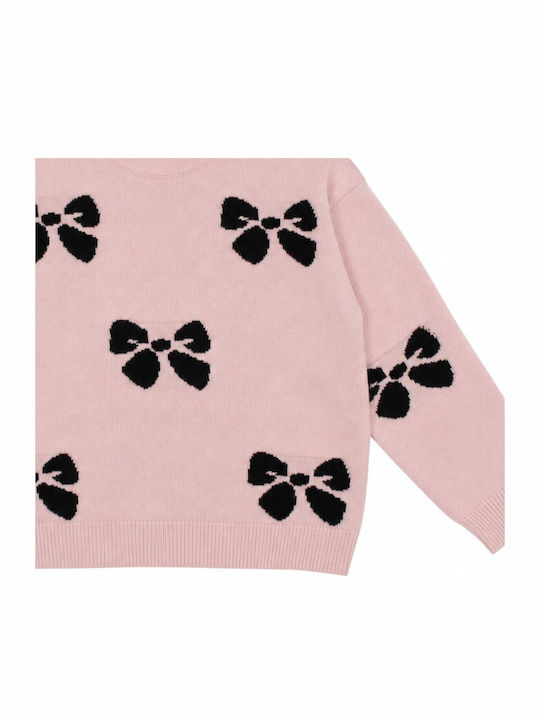 Kinderoberteile Langärmelig Pullover Farbe Rosa