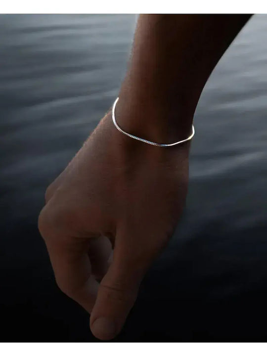 SteweHome Herren Silber Kette Hand Schlange