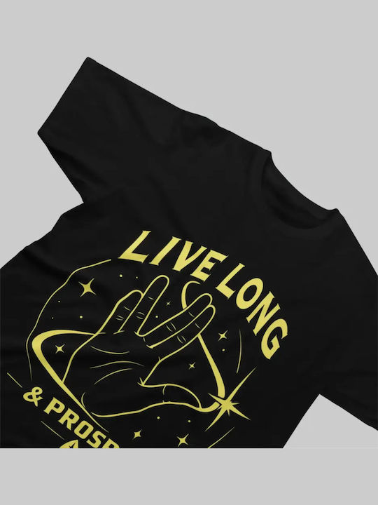 Kids T-Shirt Natural with Vulcan Salute and Starfleet-Inspired Delta A Star Trek Inspired Graphic T-Shirt for Fans of Science Fiction and