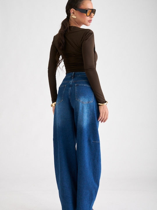 Women's Jean Pants in Balloon Leg Style