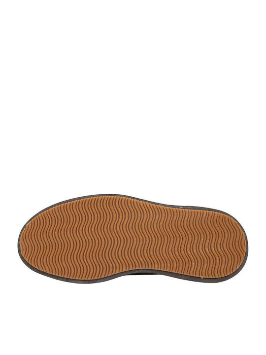 Braune Chukka-Stiefeletten aus Leder