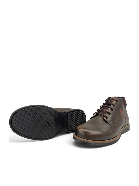 Leather Men's Boots Brown