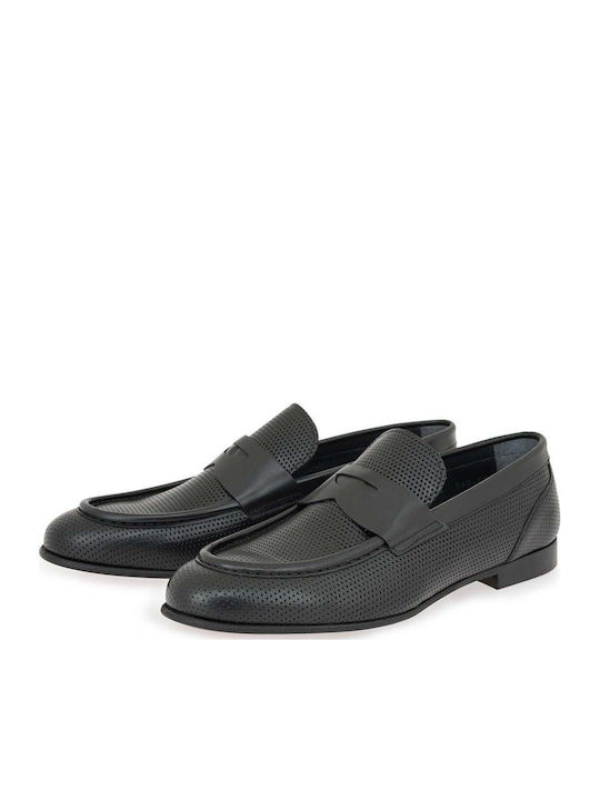 Δερμάτινα Ανδρικά Loafers σε Μαύρο Χρώμα