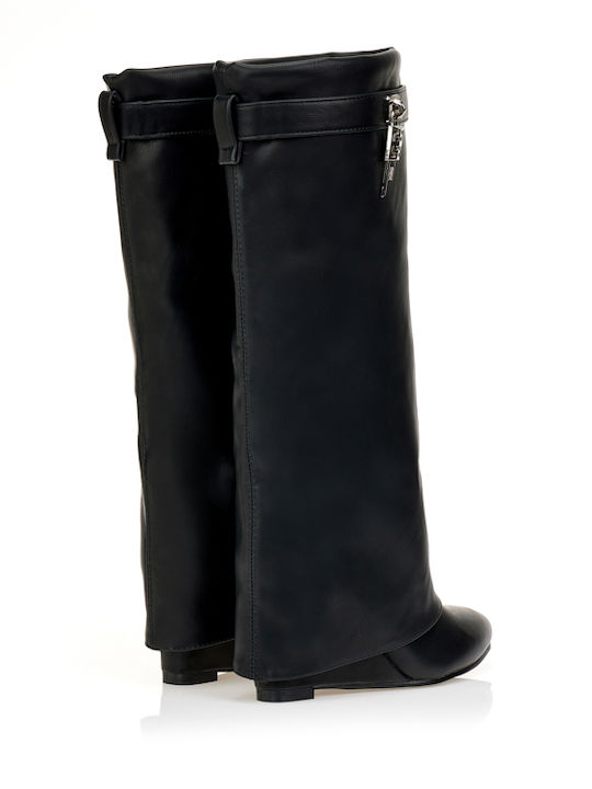 Damenstiefel mit Hohem Absatz Schwarz