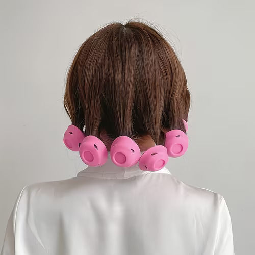 Hair Rollers in Pink Colour 8 Pieces