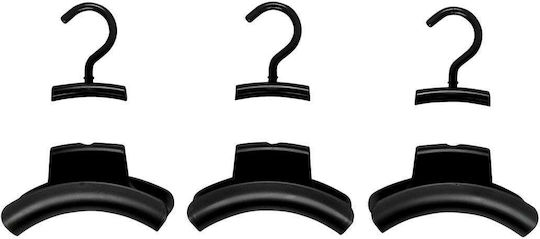 Wenko Foldable Wardrobe Hanger for Belts Plastic Black 11701292 3 Pieces