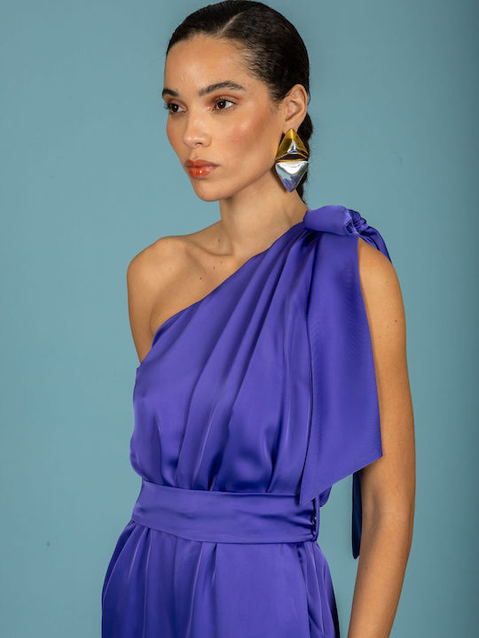 Damenteilose Jumpsuit Lila 131-21499-Lila (156)