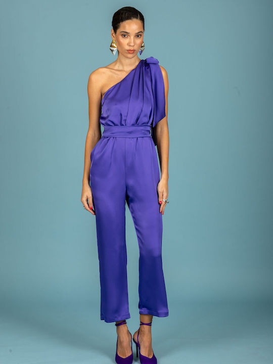 Damenteilose Jumpsuit Lila 131-21499-Lila (156)