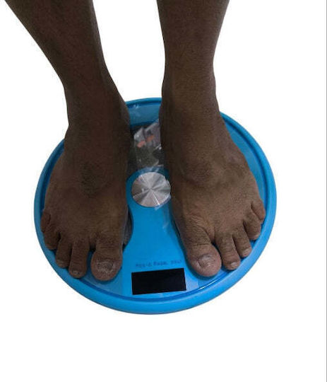 Digitale Badezimmerwaage 180kg Blau