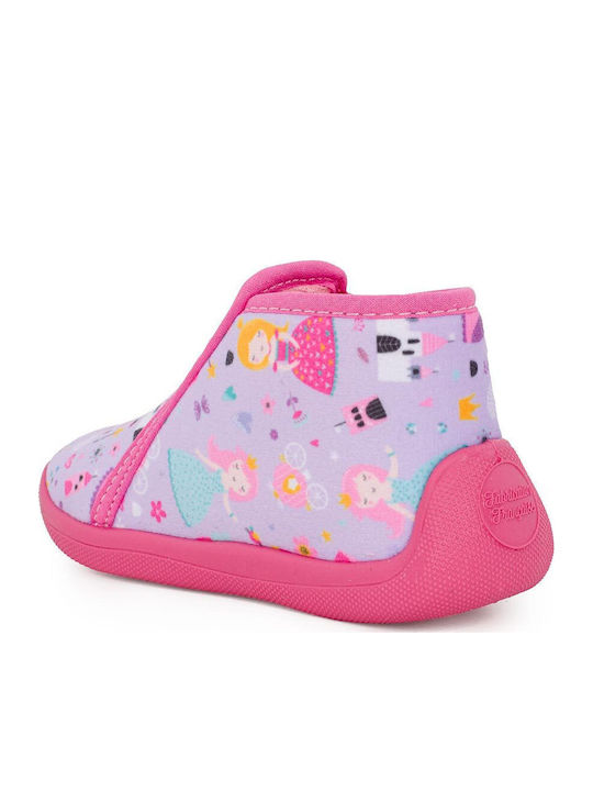 Frozen Kinderhausschuhe Stiefel Flieder