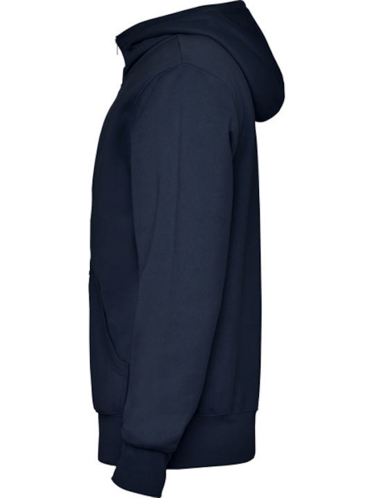 Montblanc Herren Fleecejacke mit Kapuze Marineblau