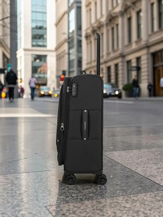 Travelite Mittlerer Reise Koffer Schwarz Höhe 67cm