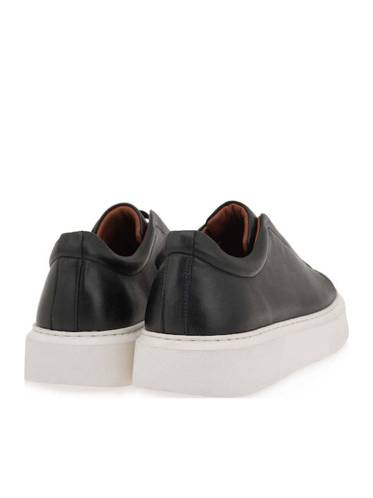 Leder Herren Freizeitschuhe Schwarz
