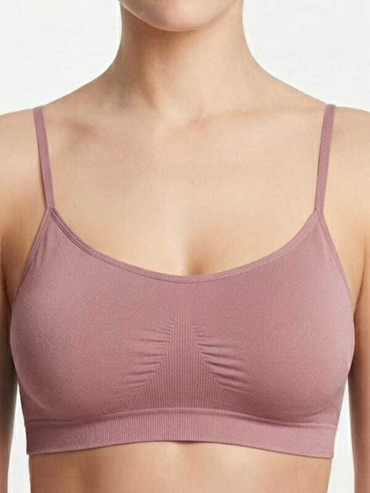 Damen Sport-BH Schwarz mit Leichter Polsterung