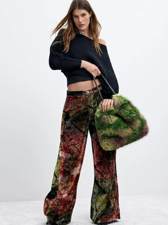 Fur Women's Shoulder Bag Green