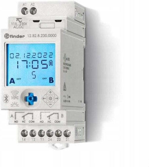Finder Astronomical Digital Time Delay Relay Annual with Backup