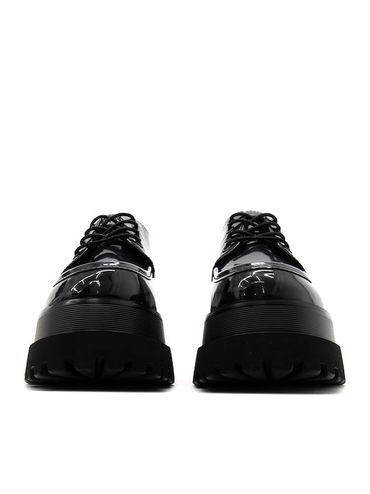 Replay Γυναικεία Oxfords σε Μαύρο Χρώμα