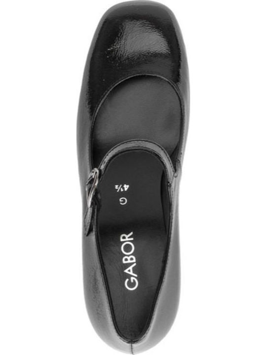 Leder Pumps Schwarz