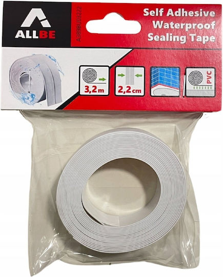 Isolierband Fliesenband 22mm x 3.2m Weiß