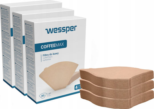 Wessper 80 Хартиени Филтри За Кафе За 10-12 Чаши