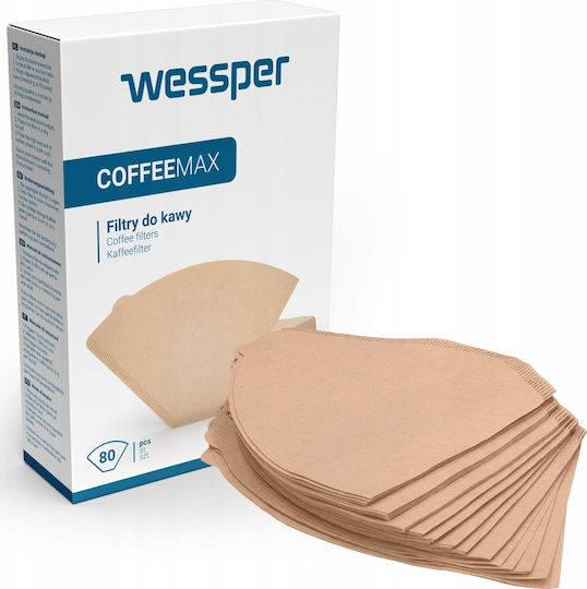 Wessper 80 Хартиени Филтри За Кафе За 10-12 Чаши