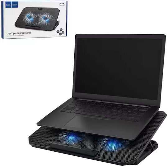 Suport de răcire pentru laptop Ga4 2 ventilatoare de 120 mm 7 niveluri compatibil cu dimensiuni de 12–17” Negru