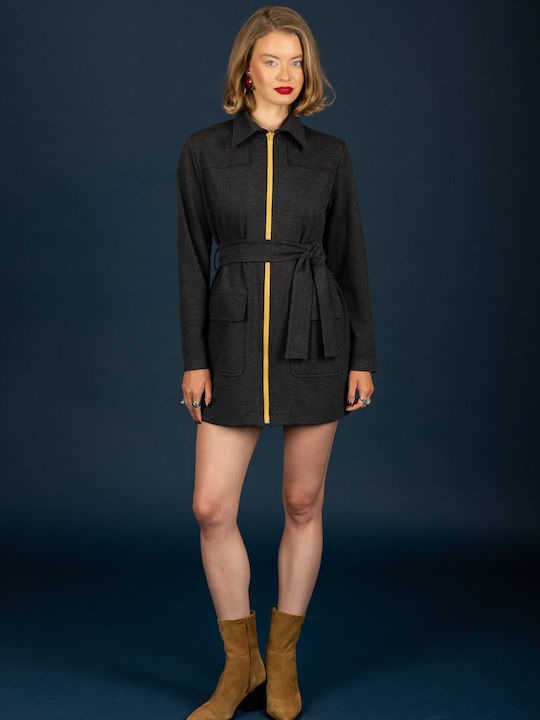 Mini Damenkleid Anthracite