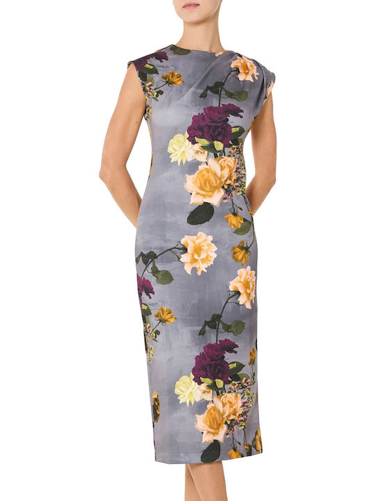 Ted Baker Summer Midi Dress Dk-grey