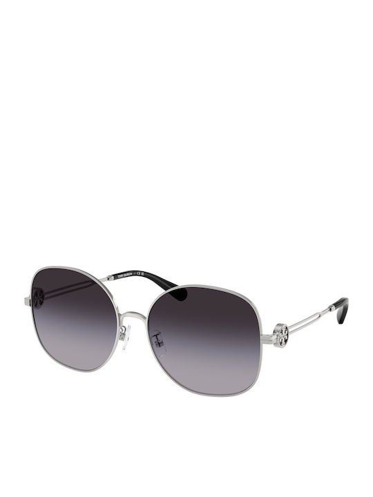 Tory Burch Women's Sunglasses With Silver Frame And Grey Lens Tory Burch Women's Sunglasses With Silver Frame And Grey Lens