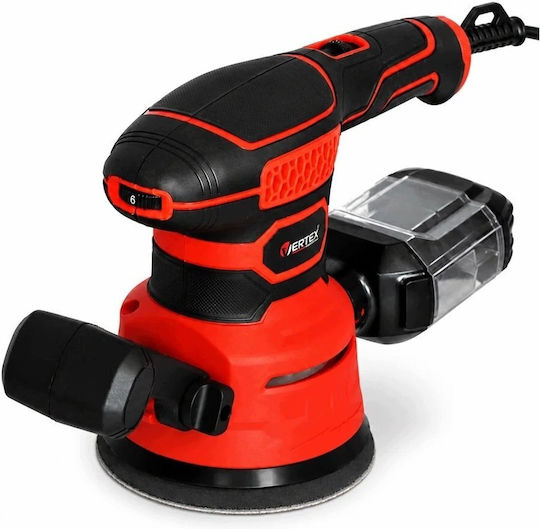 Vertex VSM106A Eccentric Sander 125mm Electric 450W with Speed Setting and with Dust Suction System