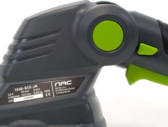 NAC TA36H-B15-JN Foarfecă de Gard Viu cu Baterie 3.6V 1x1.5Ah Telescopic cu Lungimea Lamei 7cm