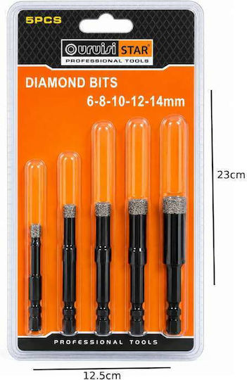 Uruisi Star Uruisi Star Lochsäge Set Trockenschnitt Mit Durchmesser Von 6mm Bis 14mm
