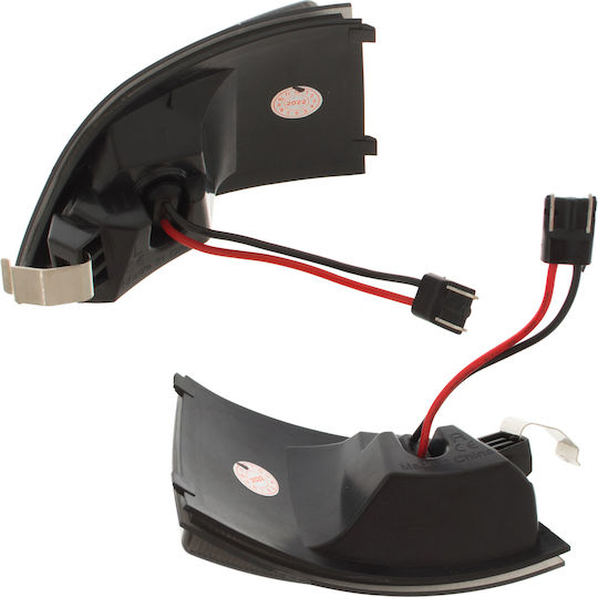 Ford Focus Ii 04-08 Stânga + Dreapta Semnalizatoare Oglindă Dynamic Led Fumuriu Set 2 Bucăți