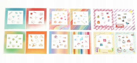 Loveinstant Set 12 Decorative Fuji Instax Square Photo Frames Stickers Square Link Sq1 Sq6 Sq20 Sq40 Sq10