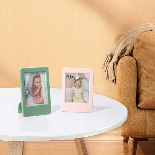 Loveinstant Plastic Photo Frame with Yellow Frame